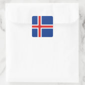 Autocollant du drapeau de l'Islande (Sac)