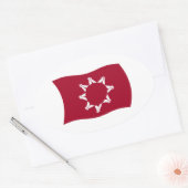 Autocollant du drapeau de l'Oglala Lakota (Enveloppe)