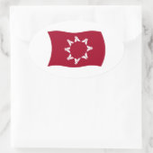 Autocollant du drapeau de l'Oglala Lakota (Sac)