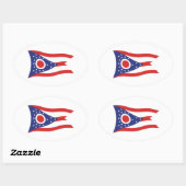 Autocollant du drapeau de l'Ohio (Feuille)