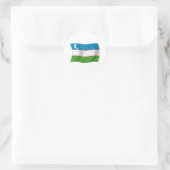Autocollant du drapeau de l'Ouzbékistan (Sac)