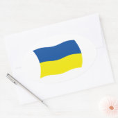 Autocollant du drapeau de l'Ukraine (Enveloppe)