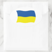 Autocollant du drapeau de l'Ukraine (Sac)