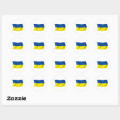 Autocollant du drapeau de l'Ukraine (Feuille)