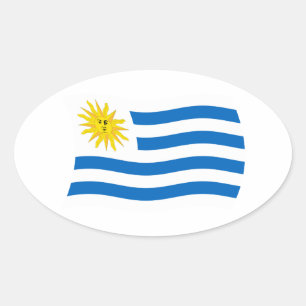 Autocollant du drapeau de l'Uruguay