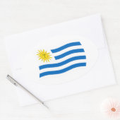 Autocollant du drapeau de l'Uruguay (Enveloppe)