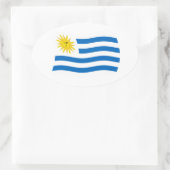 Autocollant du drapeau de l'Uruguay (Sac)