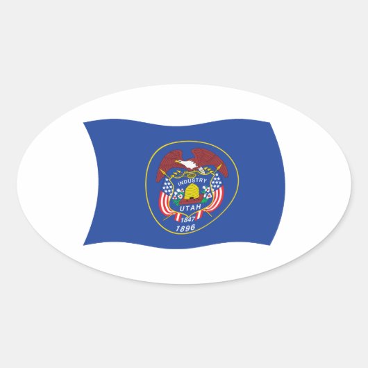 Autocollant du drapeau de l'Utah (Devant)