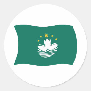Autocollant du drapeau de Macao