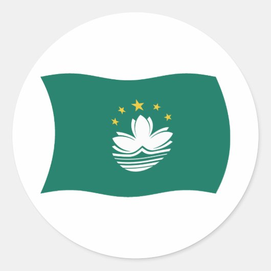 Autocollant du drapeau de Macao (Devant)