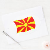 Autocollant du drapeau de Macédoine (Enveloppe)