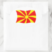 Autocollant du drapeau de Macédoine (Sac)