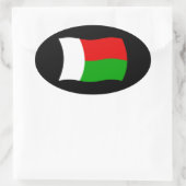 Autocollant du drapeau de Madagascar (Sac)