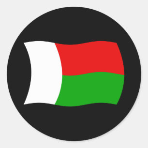Autocollant du drapeau de Madagascar