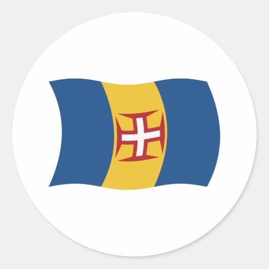 Autocollant du drapeau de Madère (Devant)