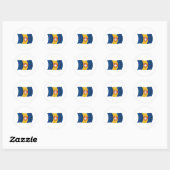 Autocollant du drapeau de Madère (Feuille)