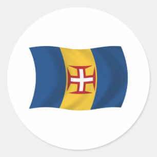 Autocollant du drapeau de Madère