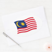 Autocollant du drapeau de Malaisie (Enveloppe)