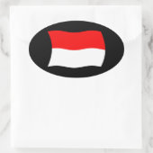 Autocollant du drapeau de Monaco (Sac)