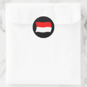 Autocollant du drapeau de Monaco (Sac)