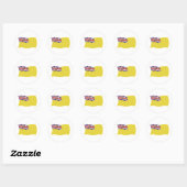 Autocollant du drapeau de Nioué (Feuille)
