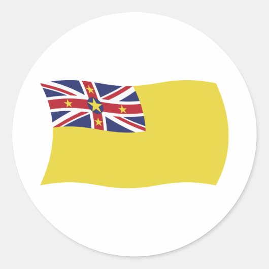 Autocollant du drapeau de Nioué (Devant)