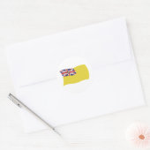 Autocollant du drapeau de Nioué (Enveloppe)