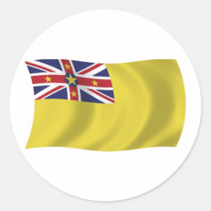 Autocollant du drapeau de Nioué