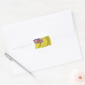 Autocollant du drapeau de Nioué (Enveloppe)