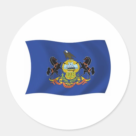 Autocollant du drapeau de Pennsylvanie (Devant)