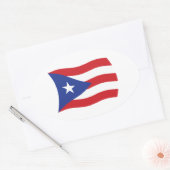 Autocollant du drapeau de Porto Rico (Enveloppe)