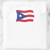 Autocollant du drapeau de Porto Rico (Sac)