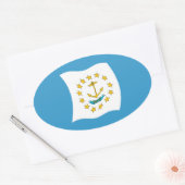 Autocollant du drapeau de Rhode Island (Enveloppe)