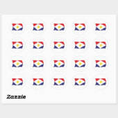 Autocollant du drapeau de Saba (Feuille)