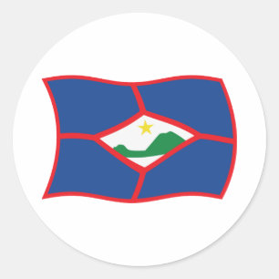 Autocollant du drapeau de Saint-Eustache