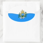 Autocollant du drapeau de Saint-Marin (Sac)