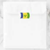Autocollant du drapeau de Saint-Vincent-et-les-Gre (Sac)