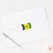 Autocollant du drapeau de Saint-Vincent-et-les-Gre (Enveloppe)