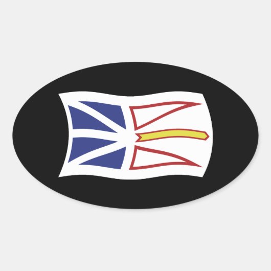 Autocollant du drapeau de Terre-Neuve-et-Labrador (Devant)