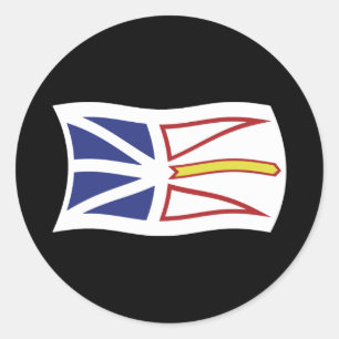 Autocollant du drapeau de Terre-Neuve-et-Labrador