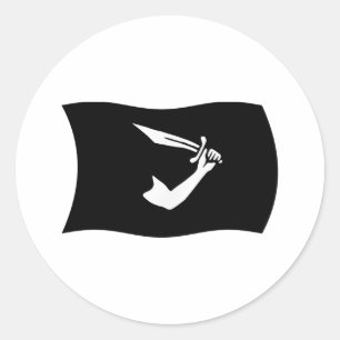 Autocollant du drapeau de Thomas Tew