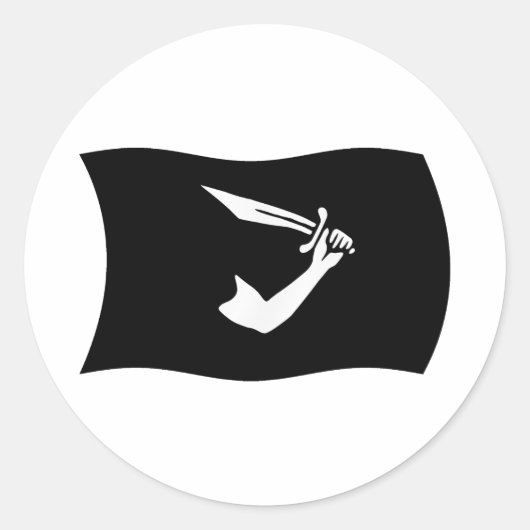 Autocollant du drapeau de Thomas Tew (Devant)