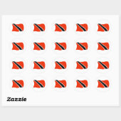 Autocollant du drapeau de Trinité-et-Tobago (Feuille)