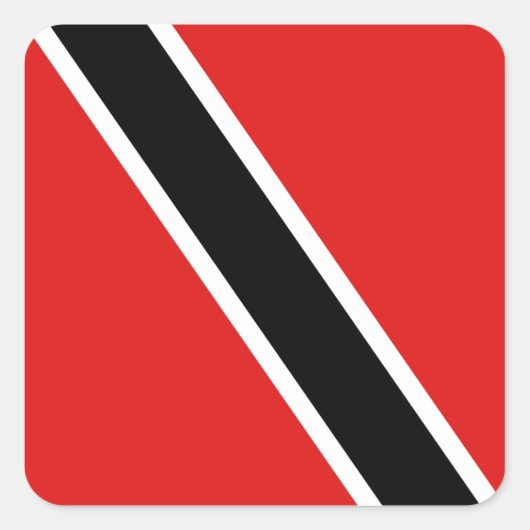 Autocollant du drapeau de Trinité-et-Tobago (Devant)