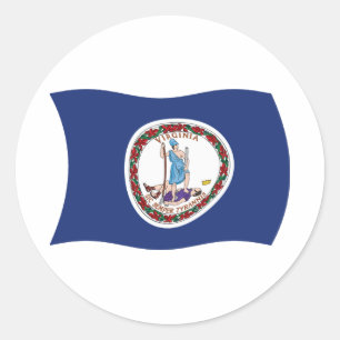 Autocollant du drapeau de Virginie