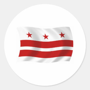Autocollant du drapeau de Washington D.C.