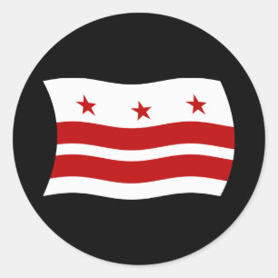 Autocollant du drapeau de Washington D.C.