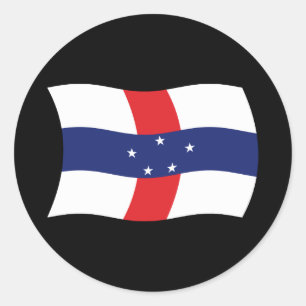 Autocollant du drapeau des Antilles néerlandaises