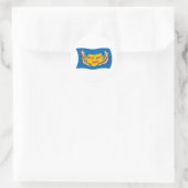 Autocollant du drapeau des Assiniboines de Fort Pe (Sac)