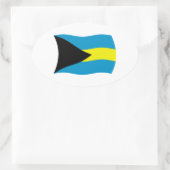 Autocollant du drapeau des Bahamas (Sac)